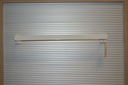 Percha blanca para lama de aluminio 60x10cm