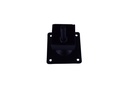 Base ajustable para tubo cuadrado negro 38X38mm