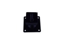 Base ajustable para tubo cuadrado negro 38X38mm