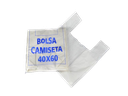 Bolsa camiseta blanca 60X40