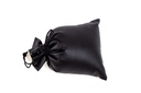 Bolso de piel sintética negro 17X15CM