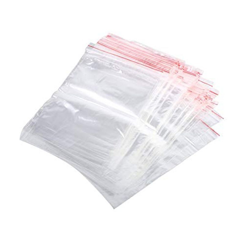 Bolsa de plástico transparente, cierre de cremallera 25X35 CM