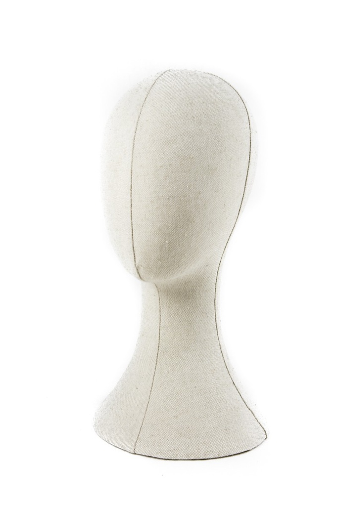 Cabeza de Hombre de Lino Beige 40 cm