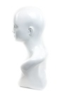 Cabeza de Mujer Blanca Brillante
