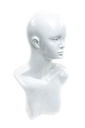 Cabeza de Mujer Blanca Brillante