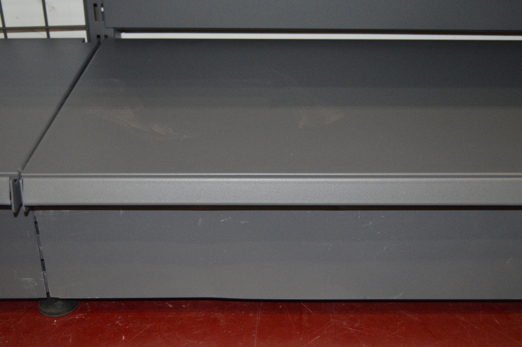 Hoja frontal gris para estantería metálica de 90 cm