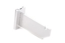 Colgador de pared gris mate de 1 ranura