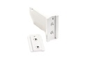 Colgador de pared gris mate de 1 ranura