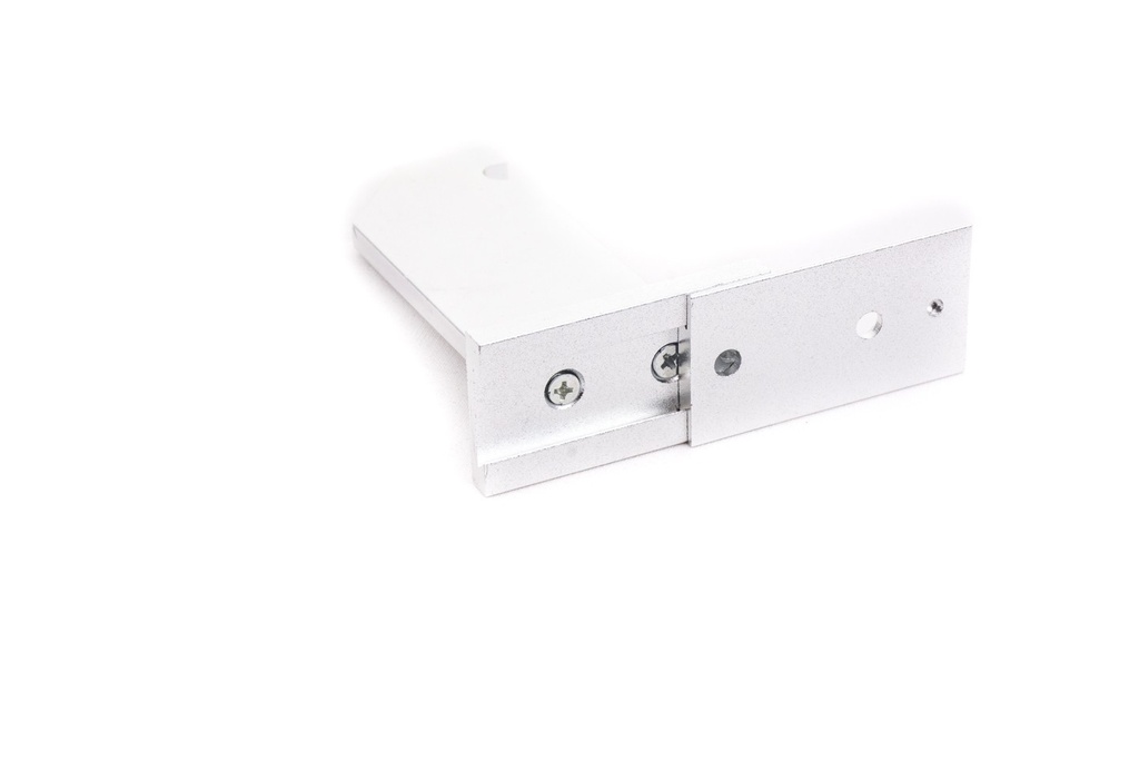 Colgador de pared gris mate de 1 ranura