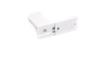 Colgador de pared gris mate de 1 ranura