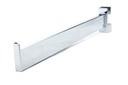 Percha recta con tope para tubo rectangular delgado de 40 cm