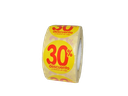 Etiqueta de descuento %
