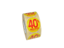 Etiqueta de descuento %