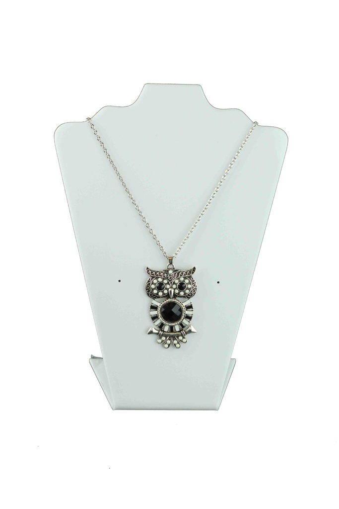 Expositor de Metacrilato para Collares y Pendientes Color Blanco