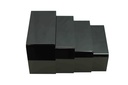 Expositor de Zapatos para Tiendas Acrílico Negro Forma C 4 Alturas