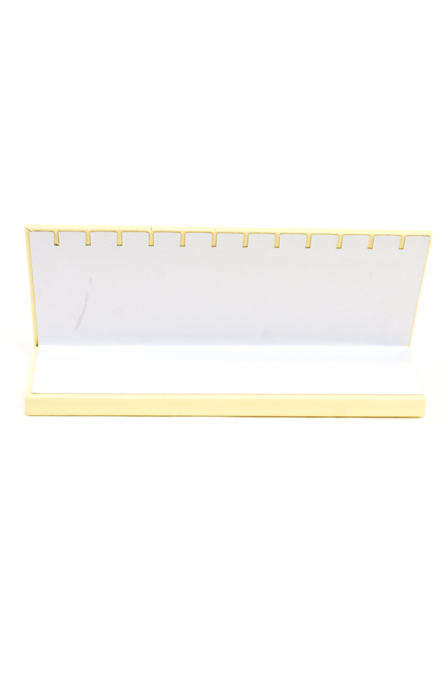 Soporte de exhibición horizontal para pulseras de cuero sintético de vainilla