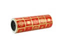 Papel de regalo rojo Motivos navideños dorados