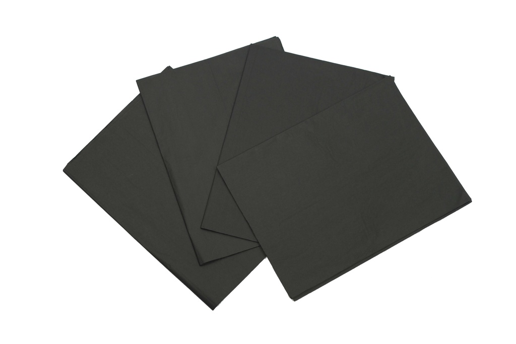 Papel de seda negro 50X75cm 100 unidades