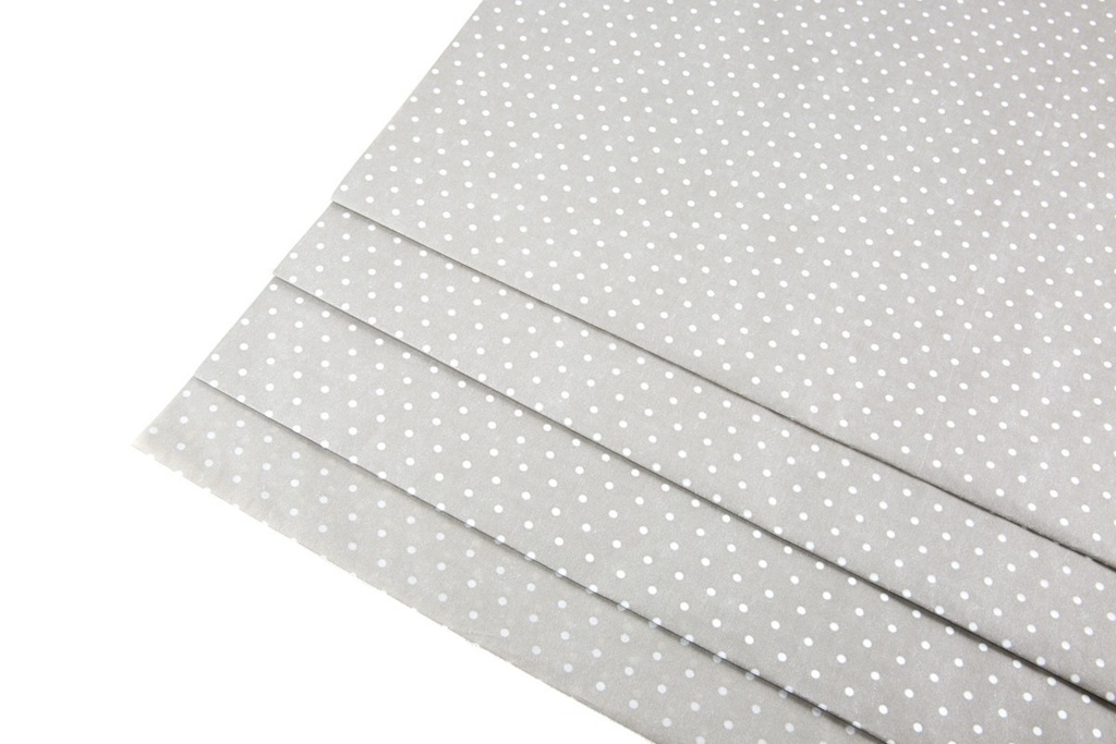 Papel Tisú Puntos Blancos sobre Fondo de Chocolate 62X86cm 100 unidades