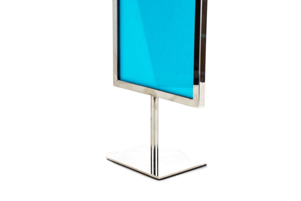 Soporte de Cartel de Acero Cromado A5