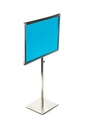 Soporte ajustable para póster A4 de acero mate