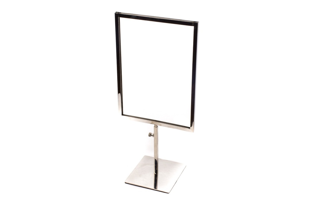 Soporte de Póster Ajustable Cromado A4