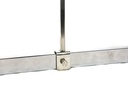 Soporte ajustable para póster A5 de cromo para tubo rectangular