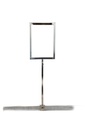 Soporte ajustable para póster A5 de cromo para tubo rectangular