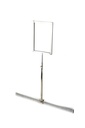 Soporte ajustable para póster A5 de cromo para tubo rectangular