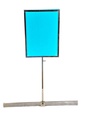 Soporte ajustable para póster de tubo rectangular A4