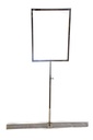 Soporte ajustable para póster de tubo rectangular A4