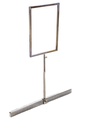 Soporte ajustable para póster de tubo rectangular A4