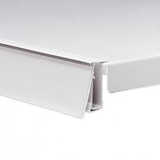 Portaprecios transparente para estante metálico de 90 cm