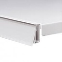 Portaprecios transparente para estante metálico de 90 cm