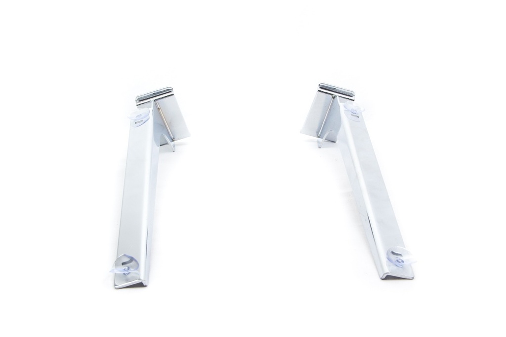 Soporte/estante de vidrio simple para ranura estrecha, 30 cm