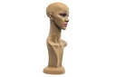 Cabeza de mujer morena