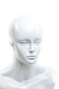 Cabeza de Mujer Blanca Brillante