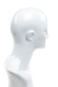 Cabeza de Mujer Blanca Brillante