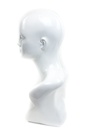 Cabeza de Mujer Blanca Brillante