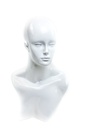 Cabeza de Mujer Blanca Brillante