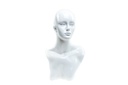 Cabeza de Mujer Blanca Brillante