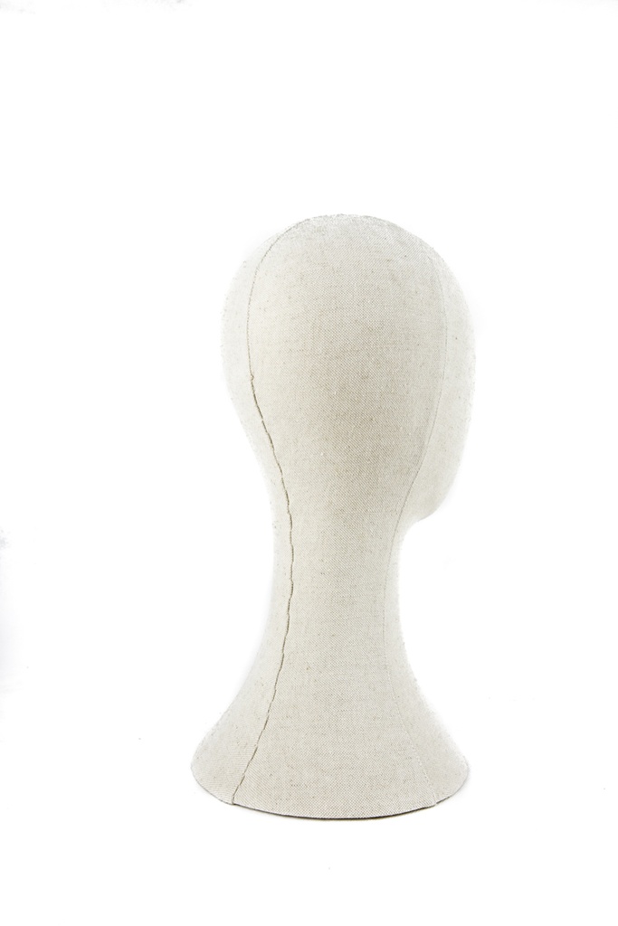 Cabeza de Hombre de Lino Beige 40 cm