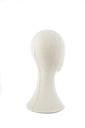 Cabeza de Hombre de Lino Beige 40 cm