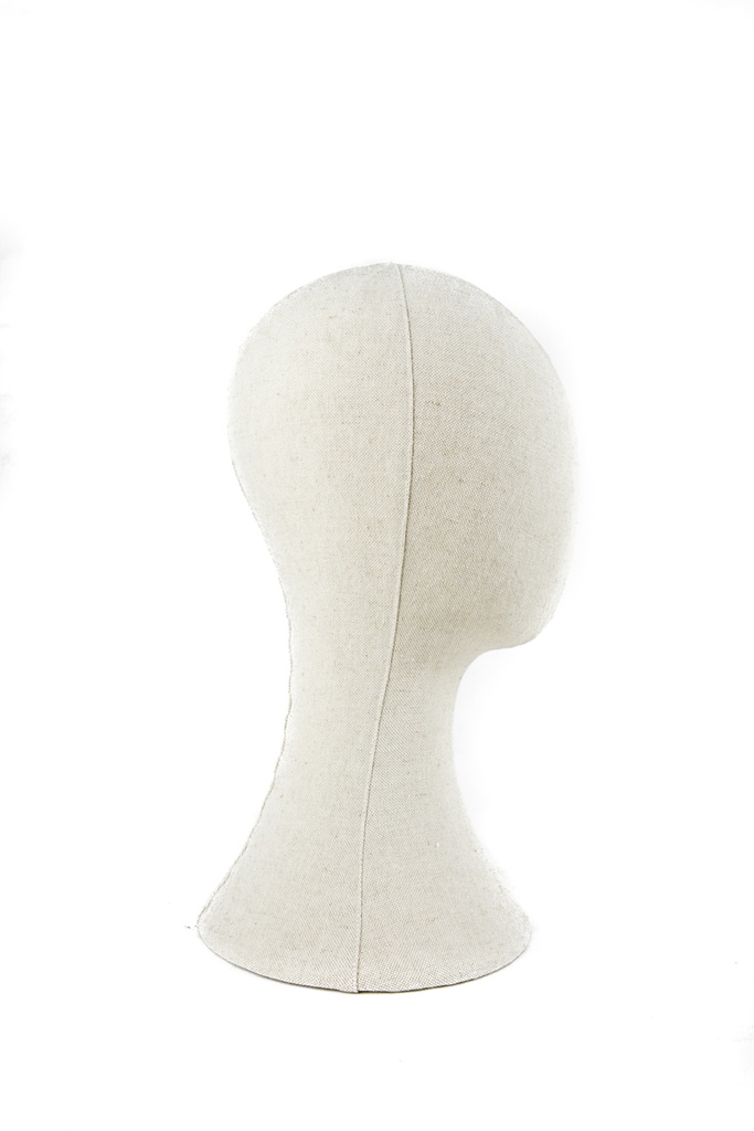 Cabeza de Hombre de Lino Beige 40 cm