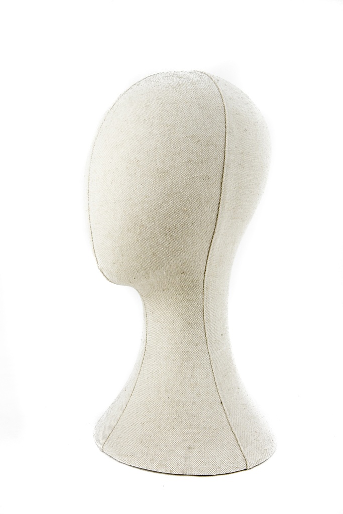 Cabeza de Hombre de Lino Beige 40 cm