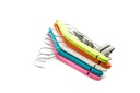 Perchas de Madera para Niños con Barras y Clips Varios Colores 5 Unidades