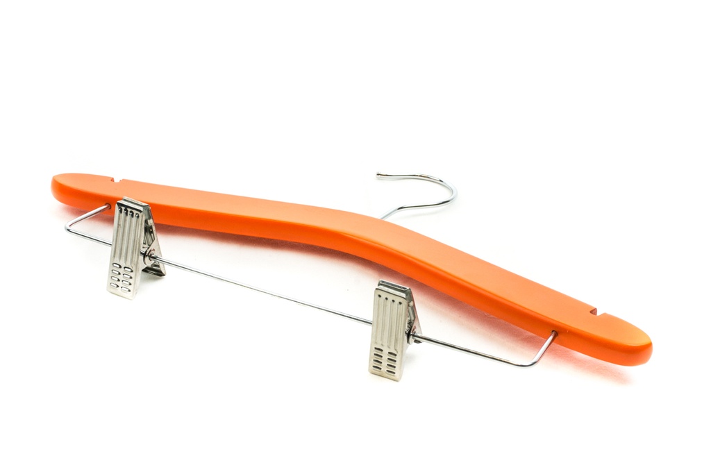 Perchas de Madera para Niños con Barras y Clips Varios Colores 5 Unidades