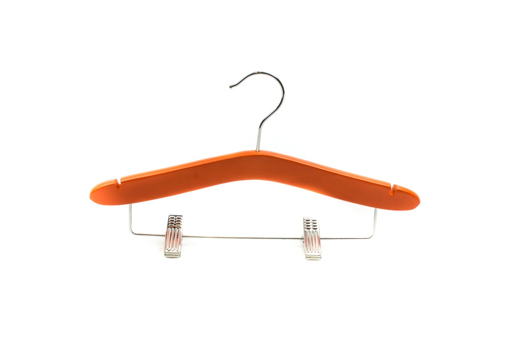 Perchas de Madera para Niños con Barras y Clips Varios Colores 5 Unidades
