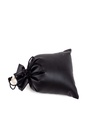 Bolso de piel sintética negro 17X15CM