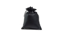 Bolso de piel sintética negro 17X15CM
